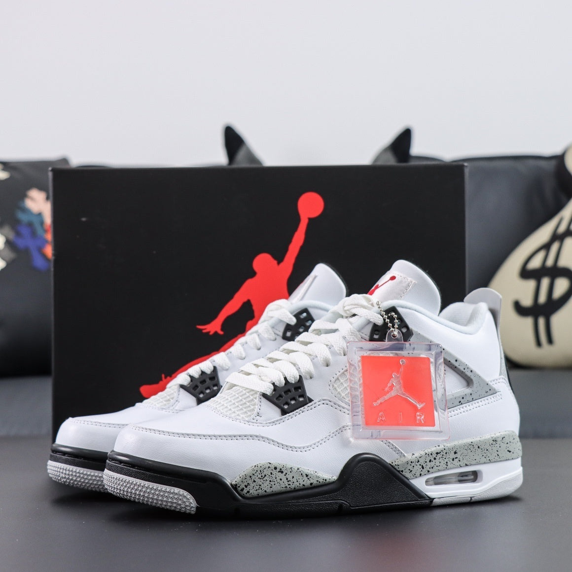 Air Jordan 4 White Cement