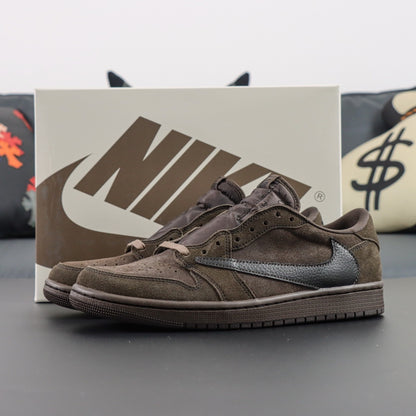 Travis Scott x Air Jordan 1 Low OG Velvet Brown