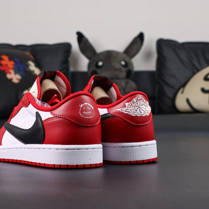 Travis Scott x Air Jordan 1 Low OG White and Red