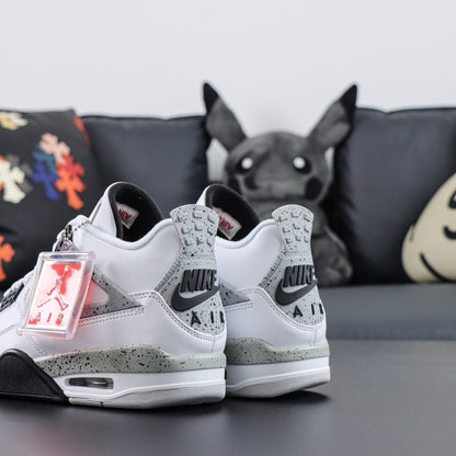 Air Jordan 4 White Cement
