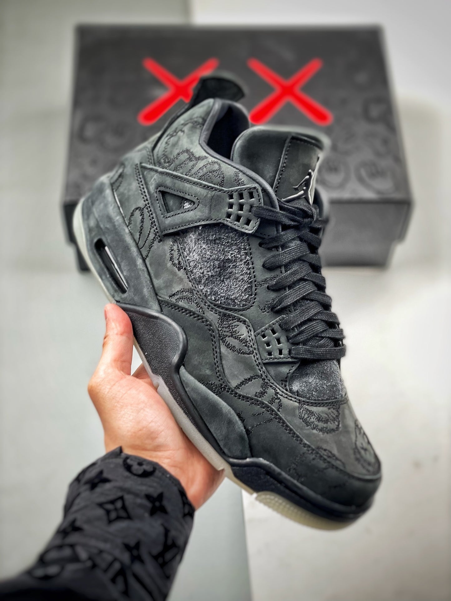 Air Jordan 4 Black Kaws