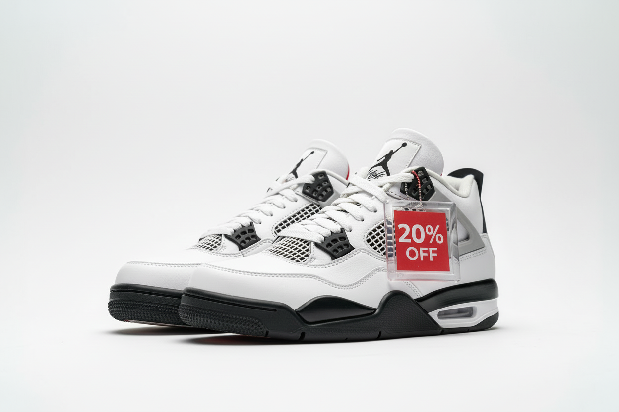 make the discount tag square shaped plastic with 20 % off tag inside it